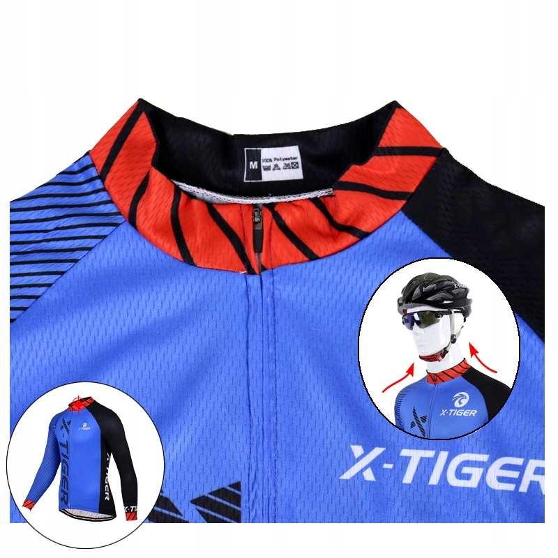 OCIEPLANA BLUZA ROWEROWA MĘSKA X-TIGER TERMICZNA IZOLACJA ODDYCHALNOŚĆ 4XL Kod producenta OCIEPLANA BLUZA ROWEROWA MĘSKA X-TIGER TERMO