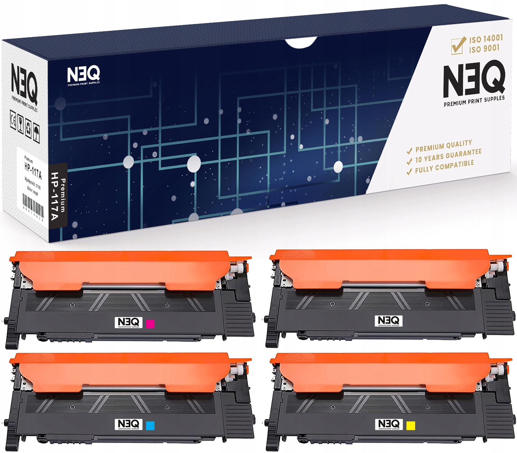 4x Toner S Čipem pro Hp 179fng 179fnw 179fwg 117A