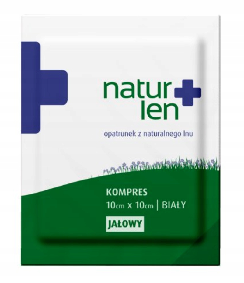 

Kompres lniany jałowy 10 x 10 cm biały 1 szt.