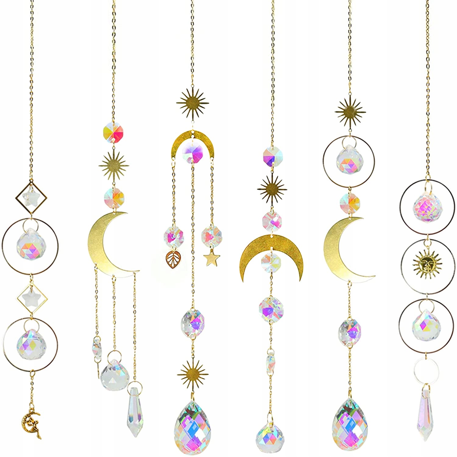 

Dreamcatcher Kryształowe Wisiorek dekoracja 6szt