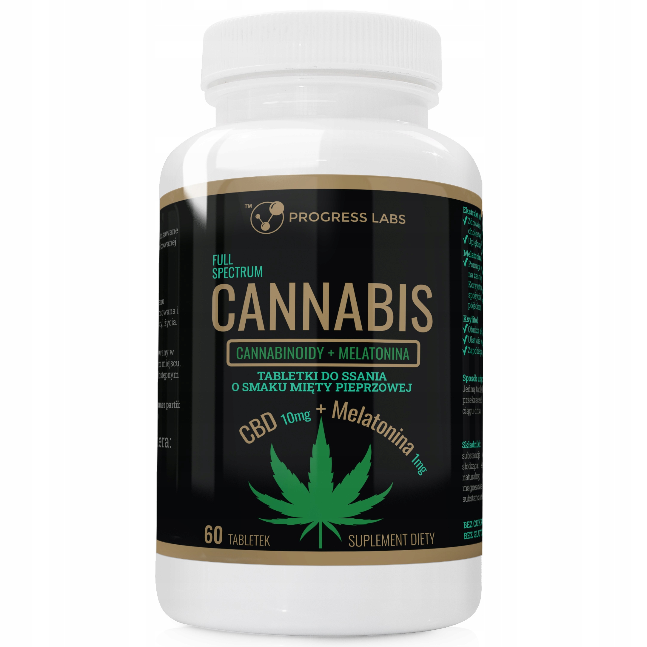 

Cbd 10mg Melatonina 1mg Full Spect Na Sen 60 tab