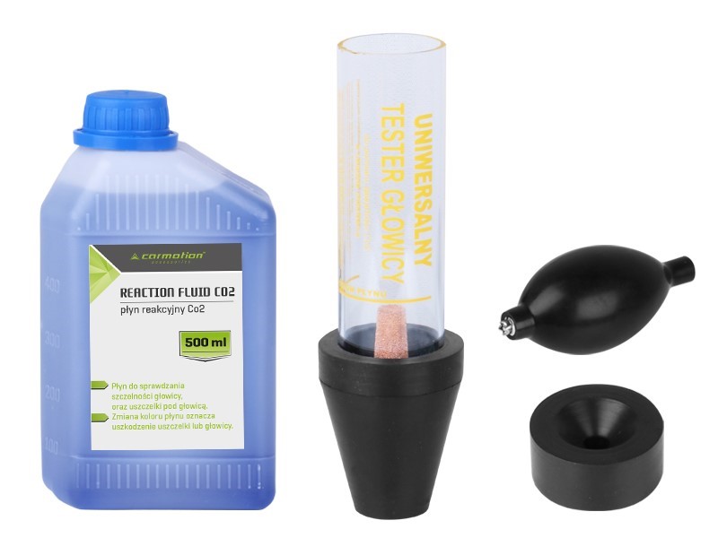 Tester tesnosti tesnenia hlavy CO2 reakčná kvapalina 500 ml