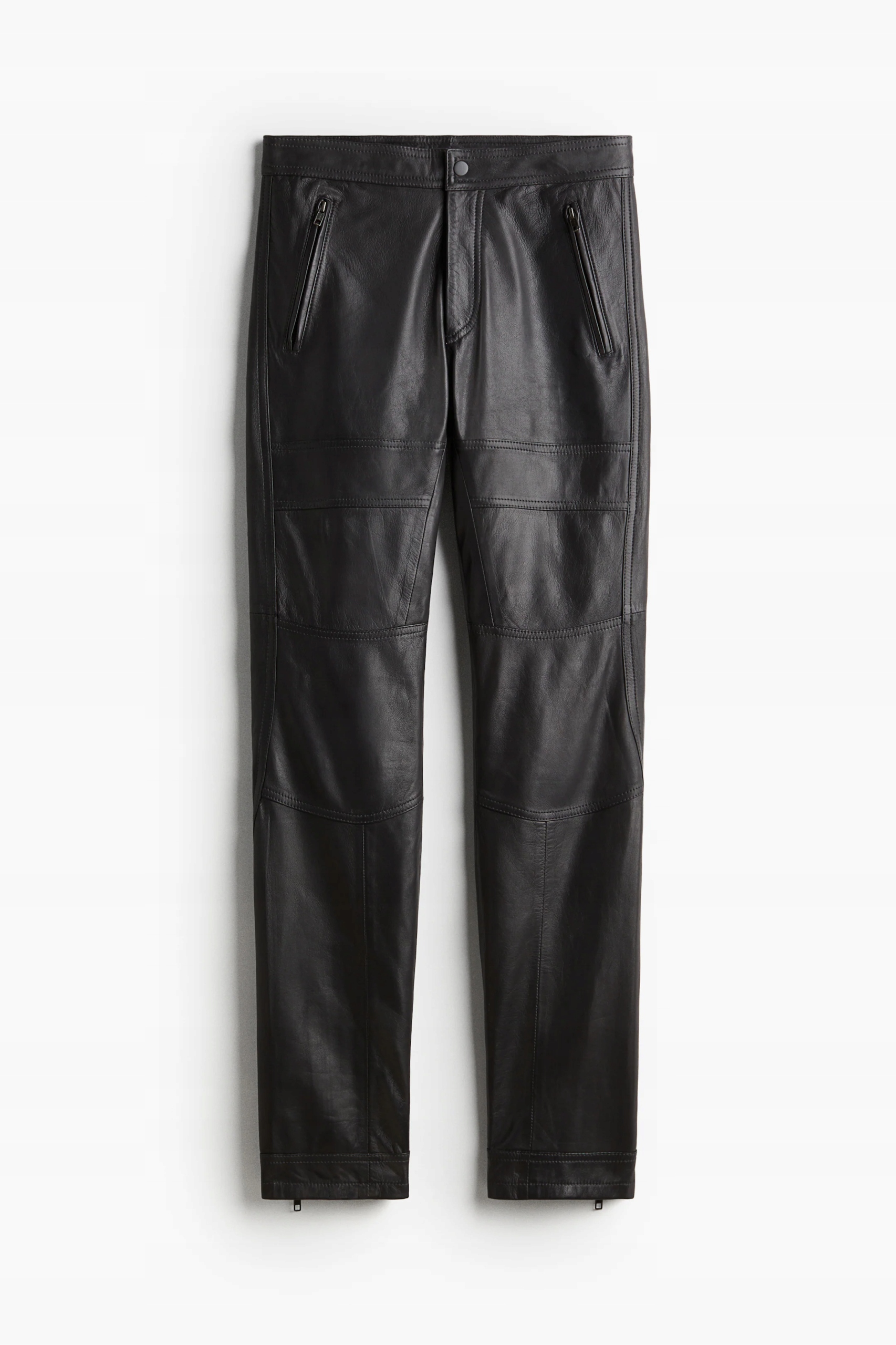 H&m studio 40/L kožené kalhoty typu biker