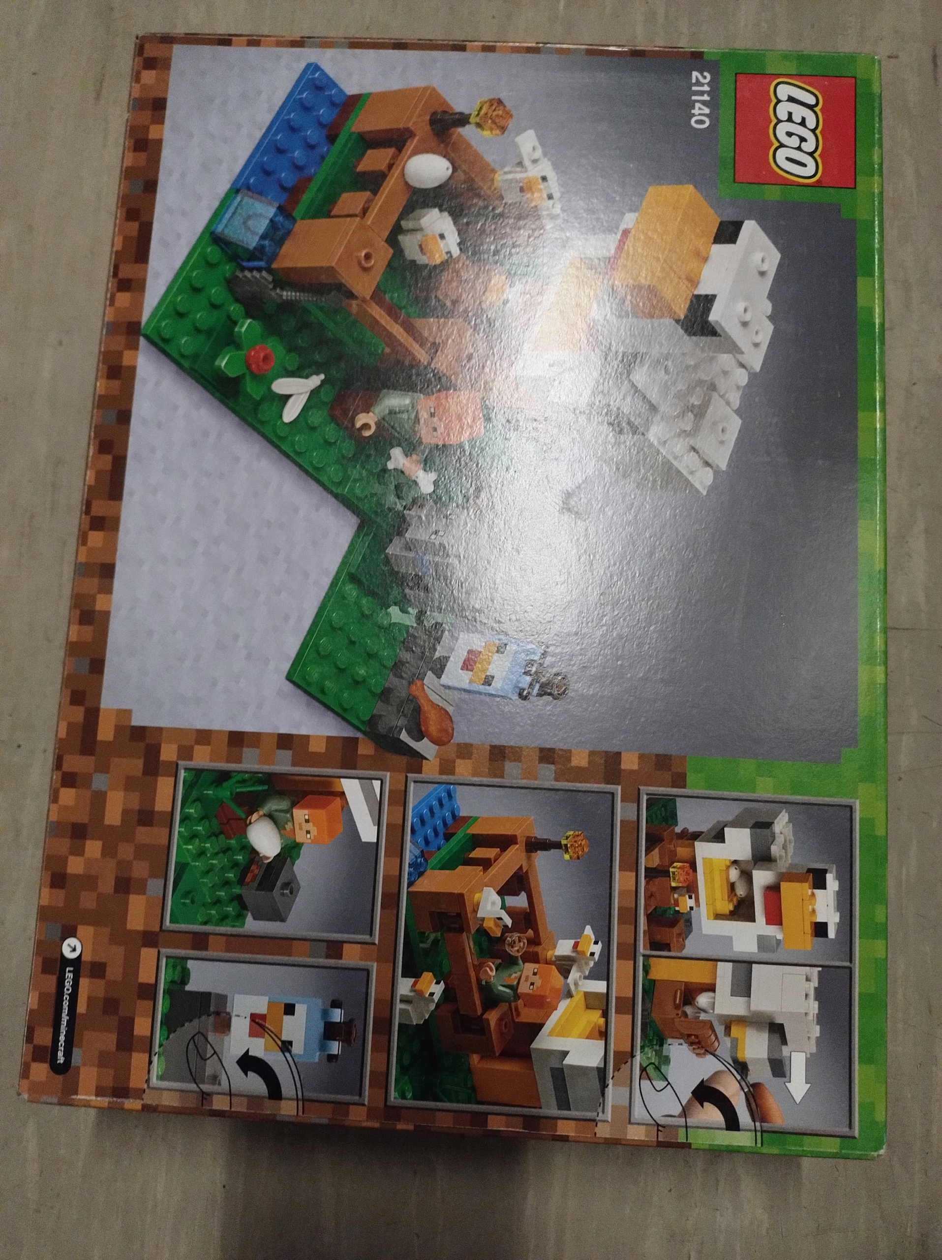 LEGO Minecraft 21140 Kurnik Wiek dziecka 7 lat +