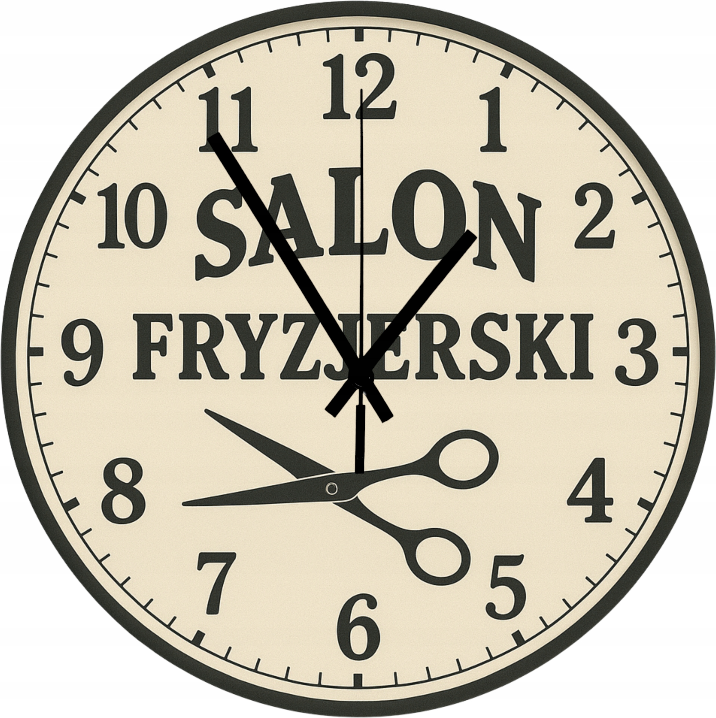 Dekorativní nástěnné hodiny do kadeřnického salonu Barber Velké nástěnné hodiny