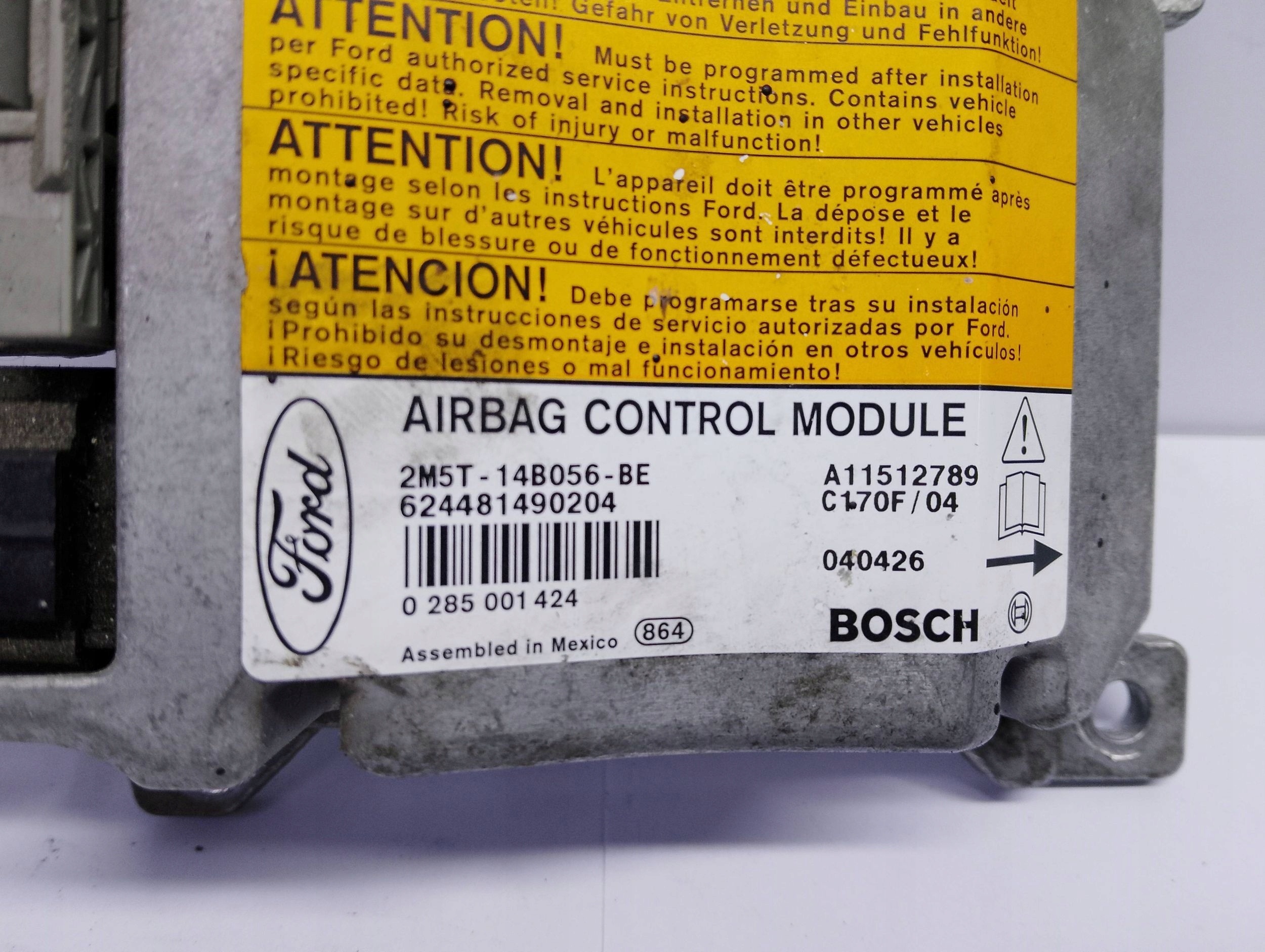 modul Bedienteil sensor airbag Ford 2M5T14B056BE