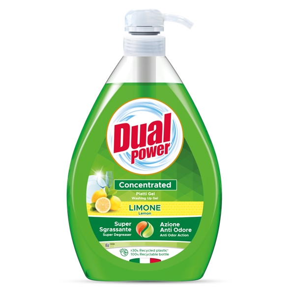 

Dual Power Żel do mycia naczyń z pompką Lionka 1L