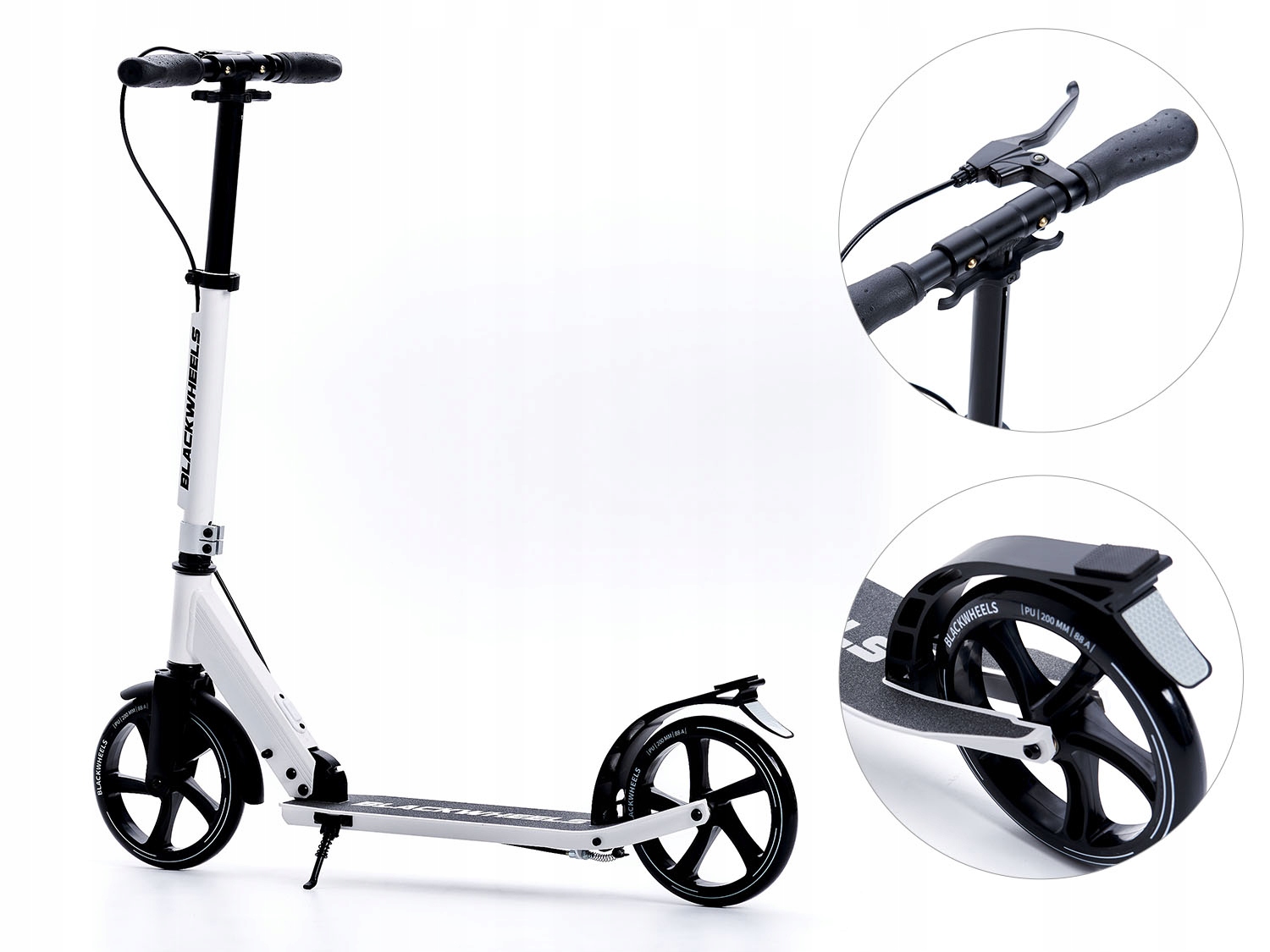 Міський скутер Складаний до 100 кг Blackwheels Матеріал коліс ПУ