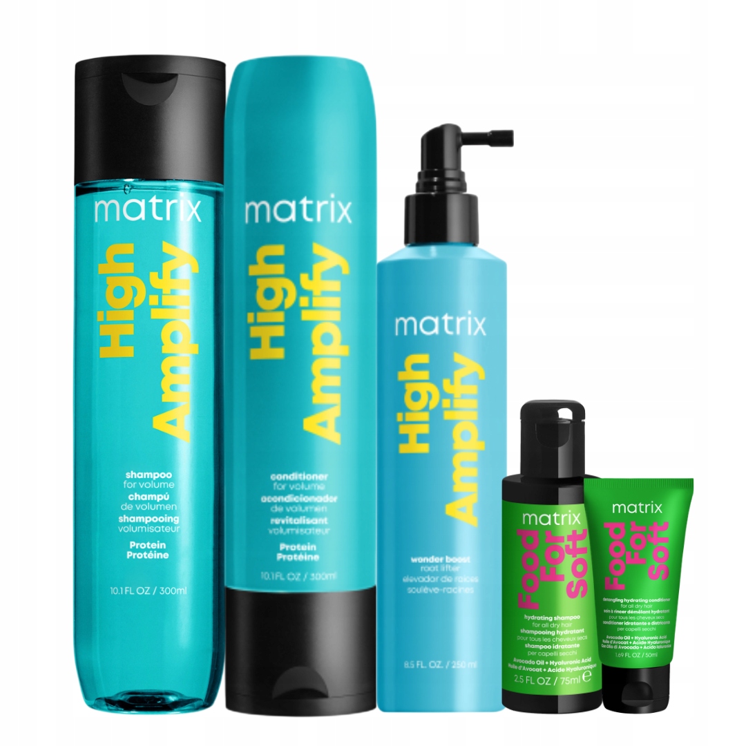 Matrix High Amplify Szampon do włosów objętość, odżywka, spray Zestaw