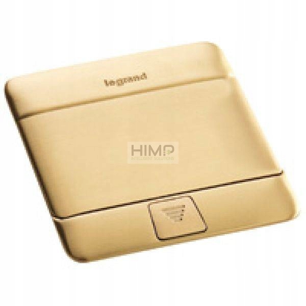 Plechovka na dosku podlahy Mosadz 3 moduly Legrand