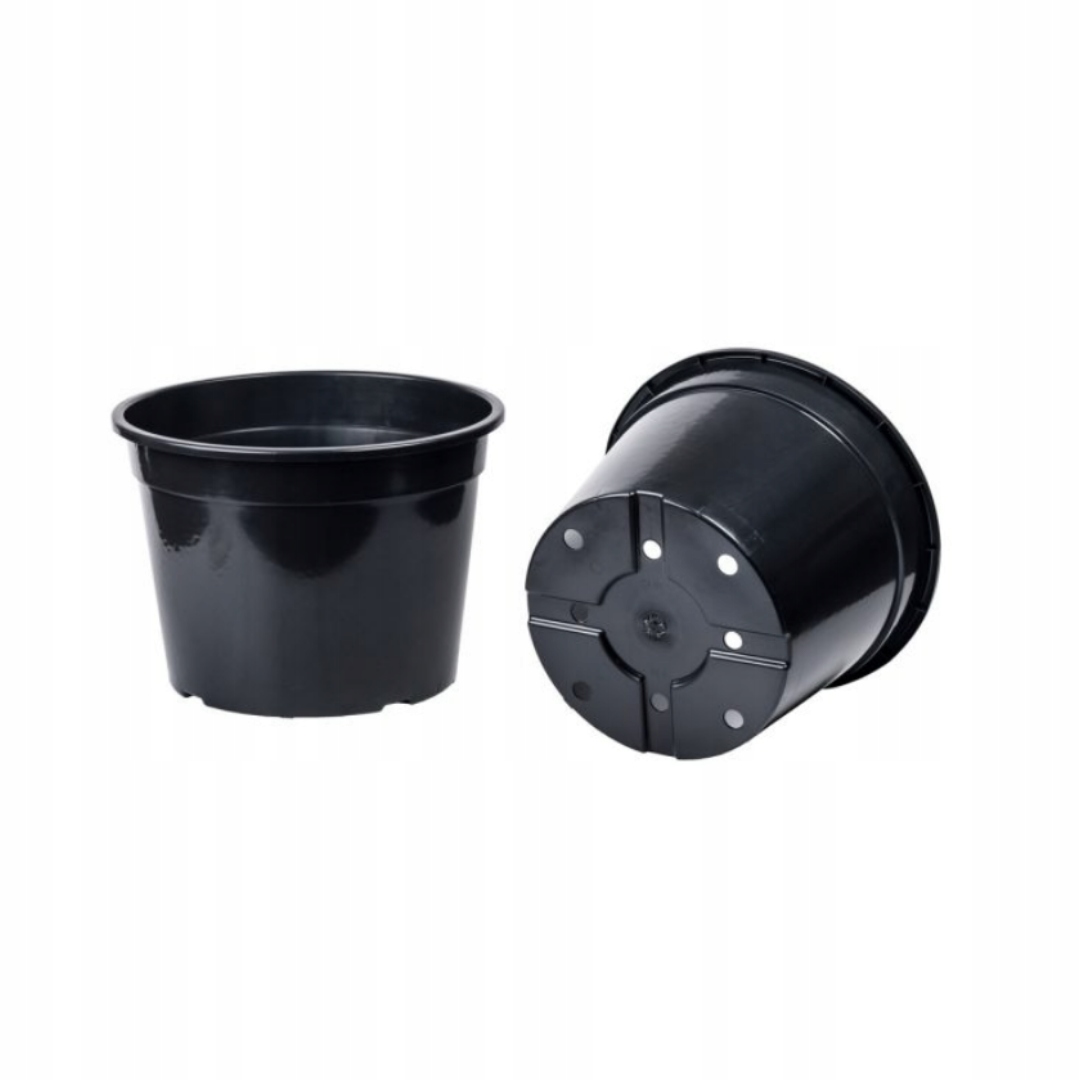 

Donica 45L czarna doniczka do choinek z rantem XXL