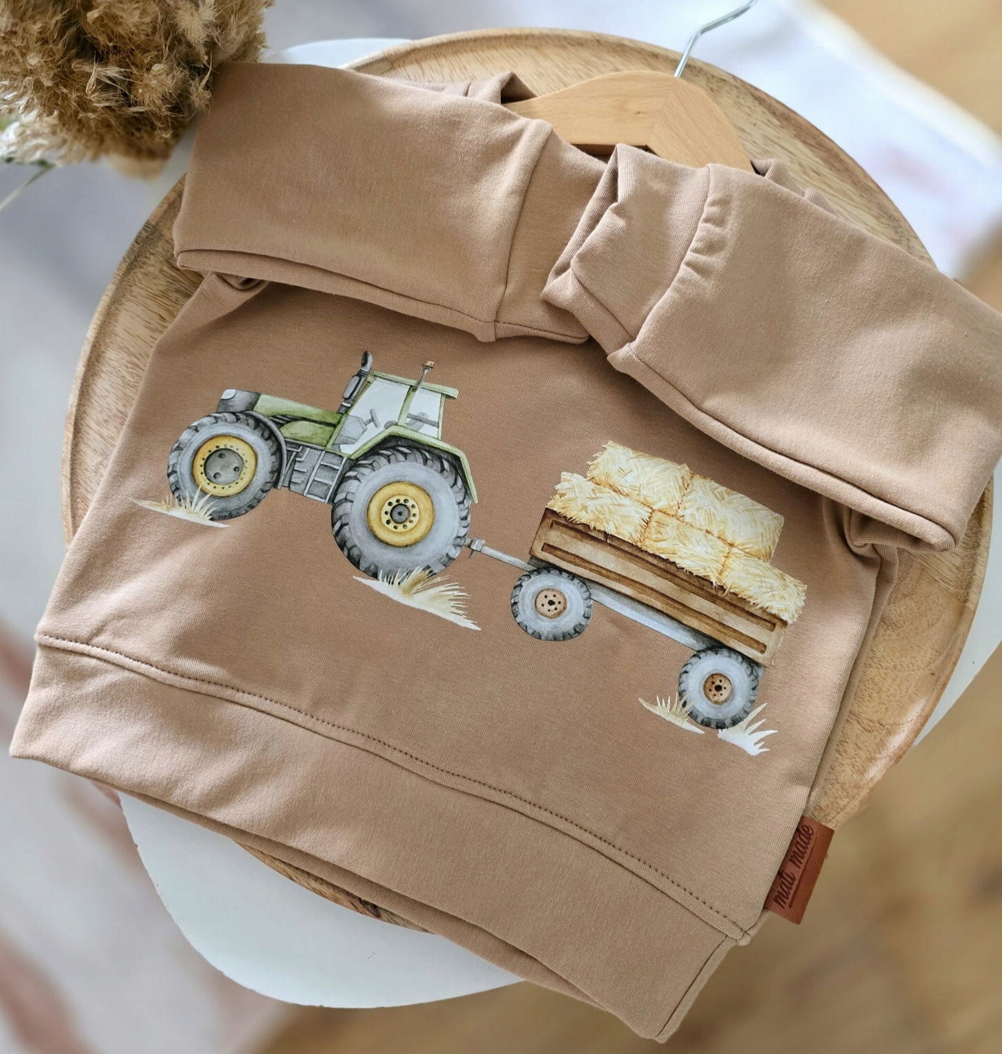 Bluza latte traktor z przyczepą matimade 110
