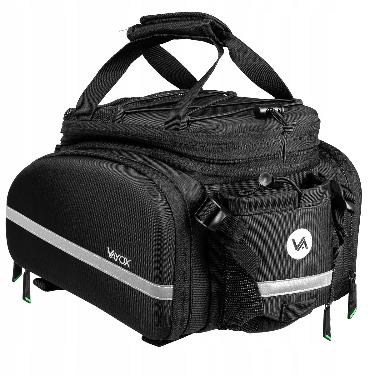 Sakwa Rowerowa Na Bagażnik Vayox VA0346 Rozkładana Czarna 10-35 L