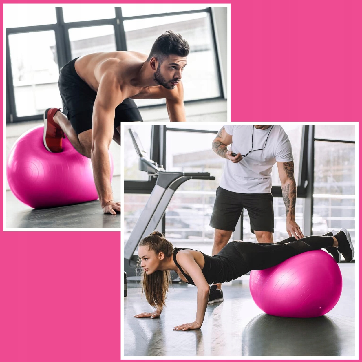 PIŁKA GIMNASTYCZNA CO ĆWICZEŃ REHABILITACYJNA 65cm FITNESS POMPKA WZMOCN Marka Care Life