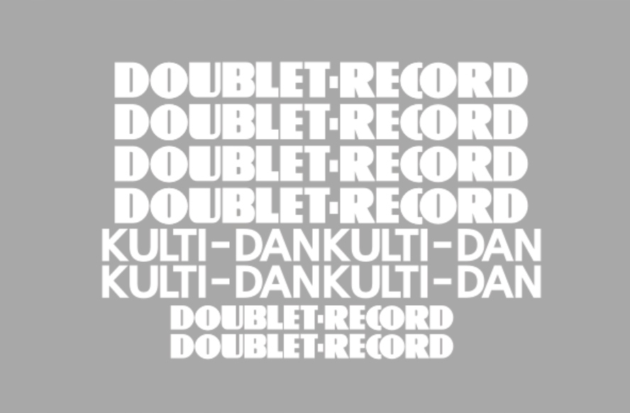 Samolepky Doublet-record Kulti-dan