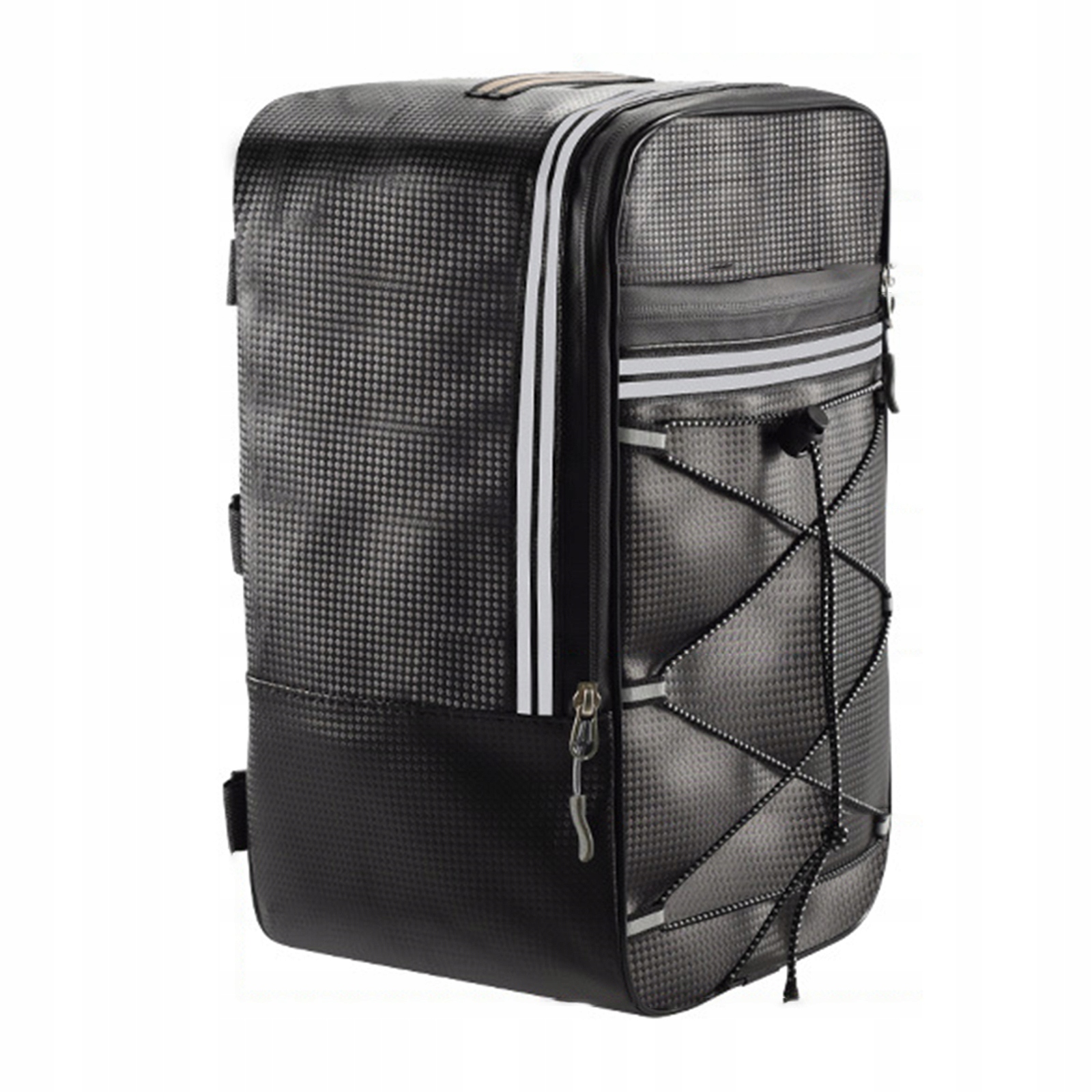 TYLNY BAGAŻNIK ROWEROWY TORBA POD SIEDZENIE TORBA NA BAGAŻ ROWEROWY TORBA ODBLASKOWA 15L Materiał dominujący skóra ekologiczna