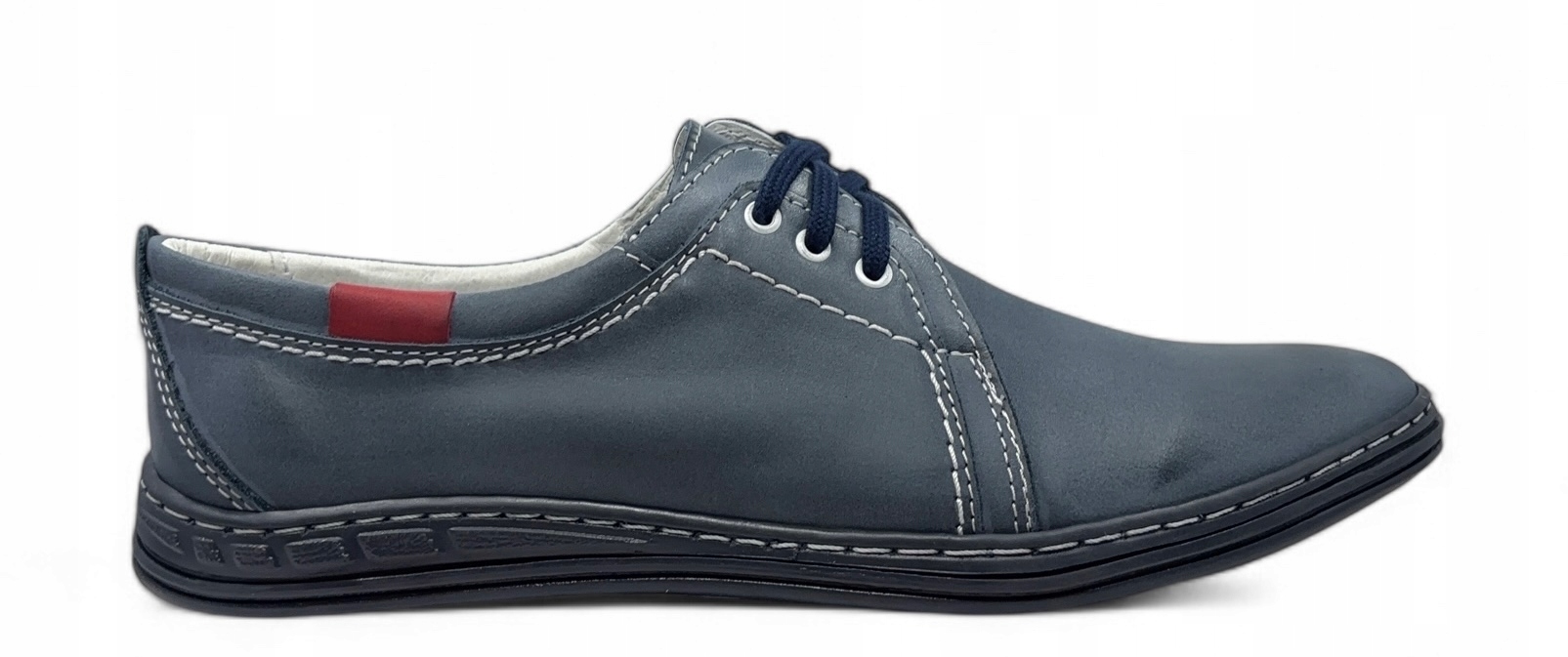 Pánské polobotky model 343 Polbut – přírodní kůže, velikost 43