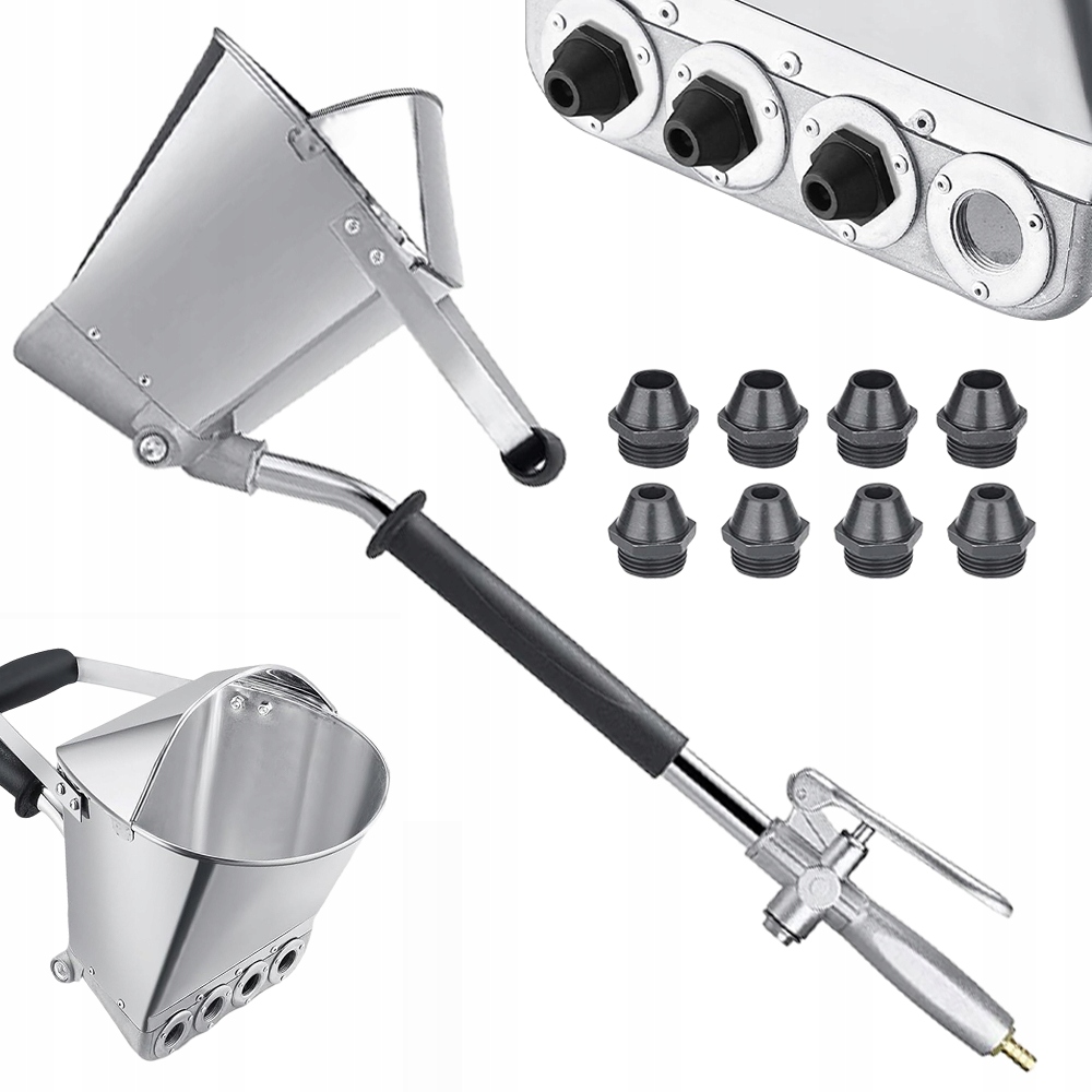 Pneumatická Pistole Na Omítání, Stříkání Omítek A Malování Stěn 8 Trysek