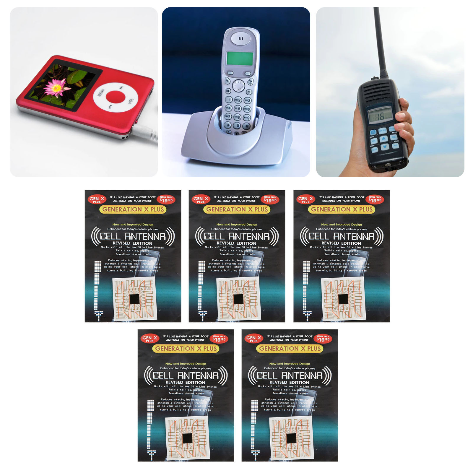 5X WZMACNIACZ ANTENOWY SYGNAŁU ZASIĘGU TEL Model 2611230003911