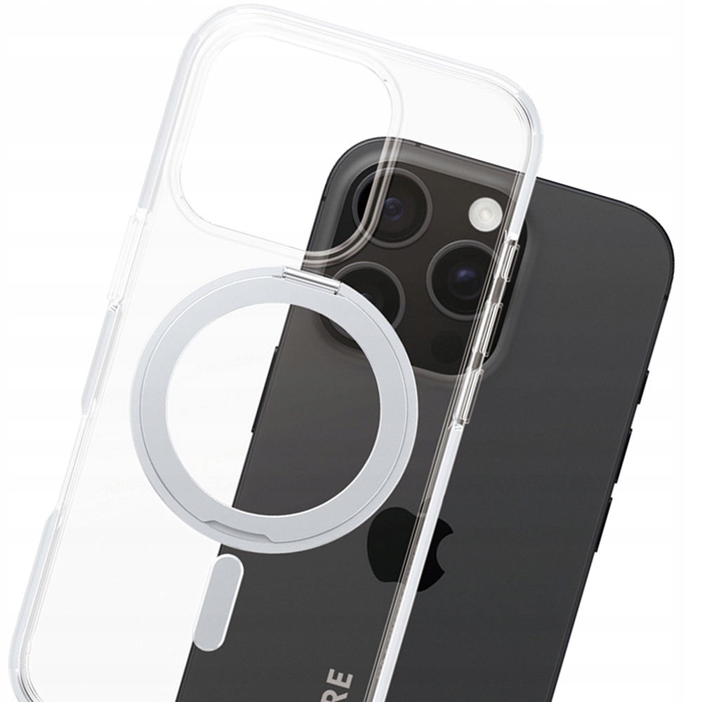 PANZERGLASS Feature Case Transparent w. Silver Kickstand & MagSafe iPhone 16 Pro — 8