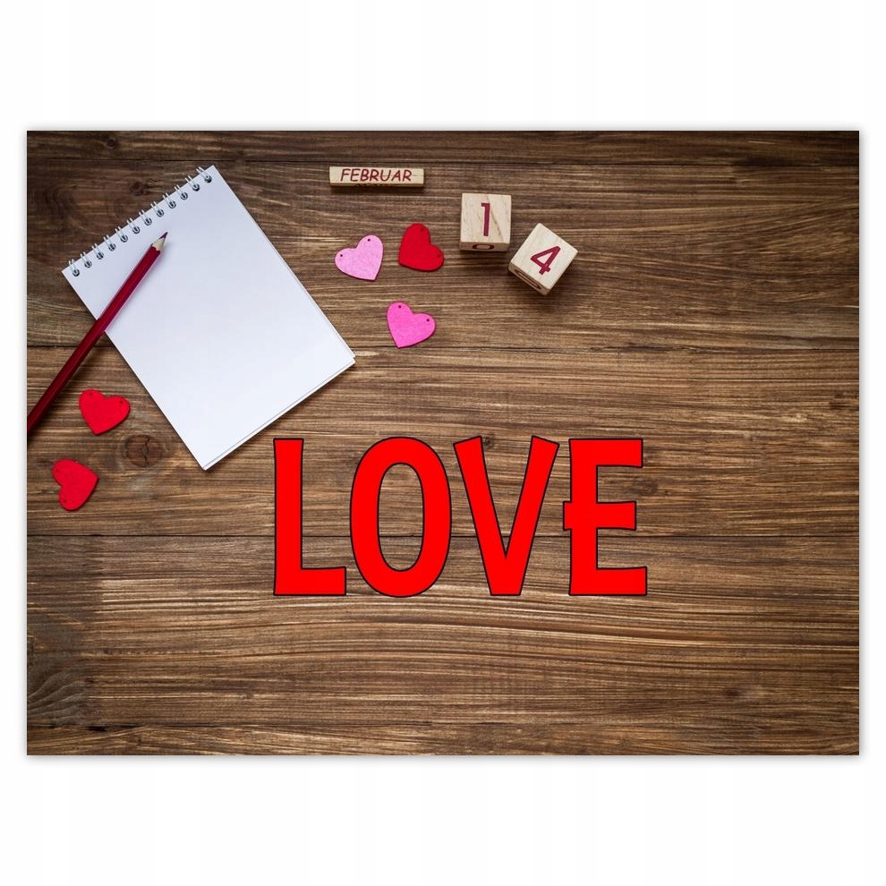 

Plakat 40x30 Dzień Kobiet Prezent Love