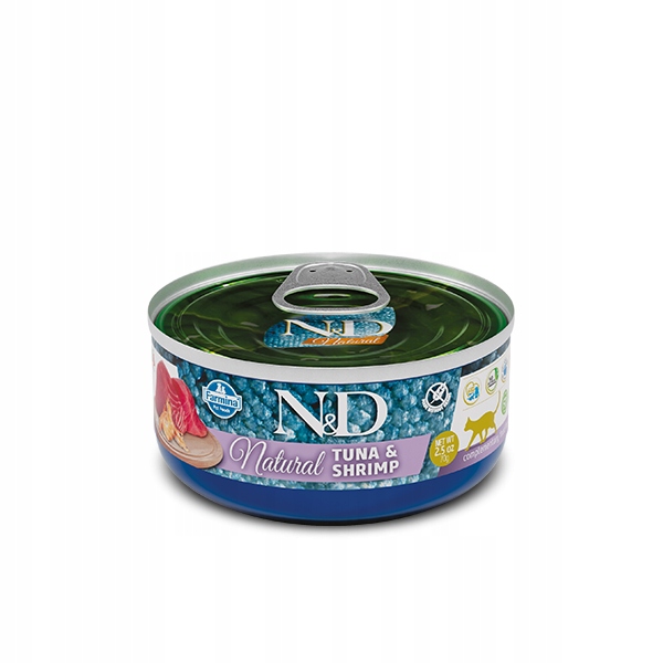 Farmina N&d Cat Natural Tuňák a krevety mokré krmivo pro kočky 12x140g