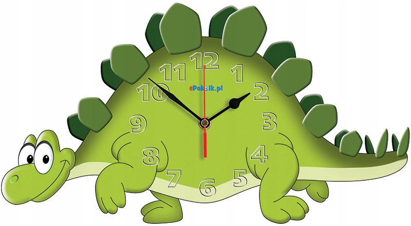 

Zegar ścienny tradycyjny Dino zielony
