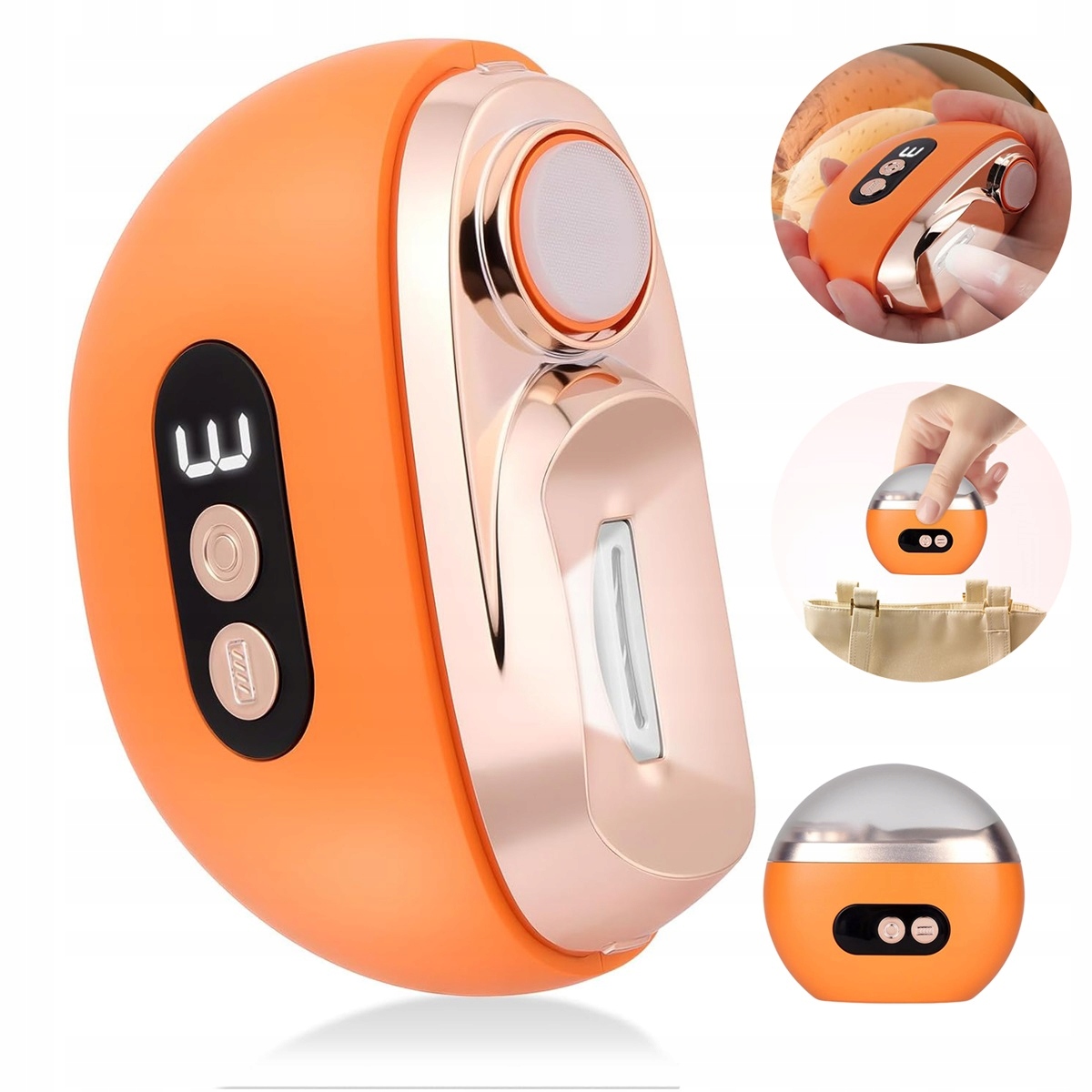 500 mAh Elektrický kleštičky na nehty s Led 3 rychlostmi a nádobkou