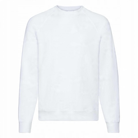 

Bluza męska Raglan Sweat FruitLoom Biały 3XL