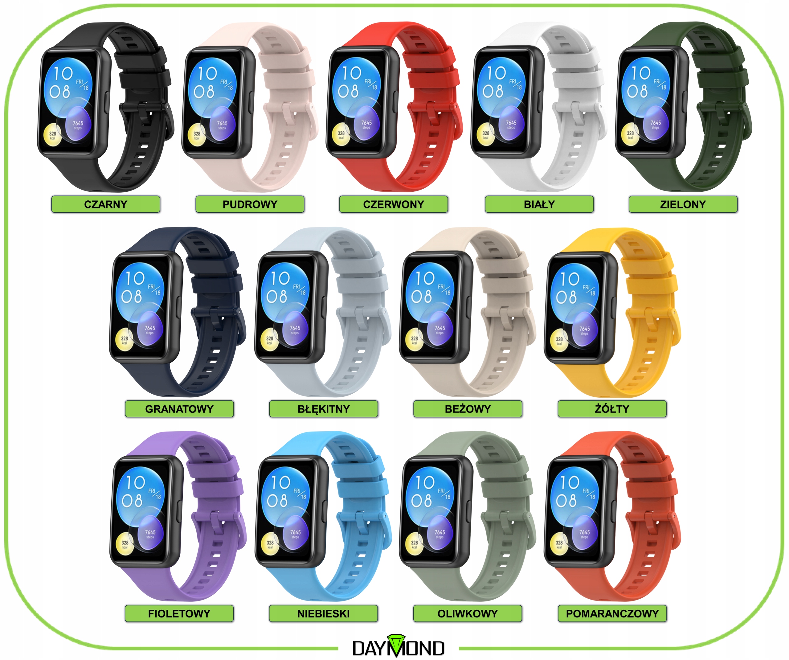 PASEK OPASKA DO HUAWEI WATCH FIT 2 | DUŻO KOLORÓW Producent nieznany producent