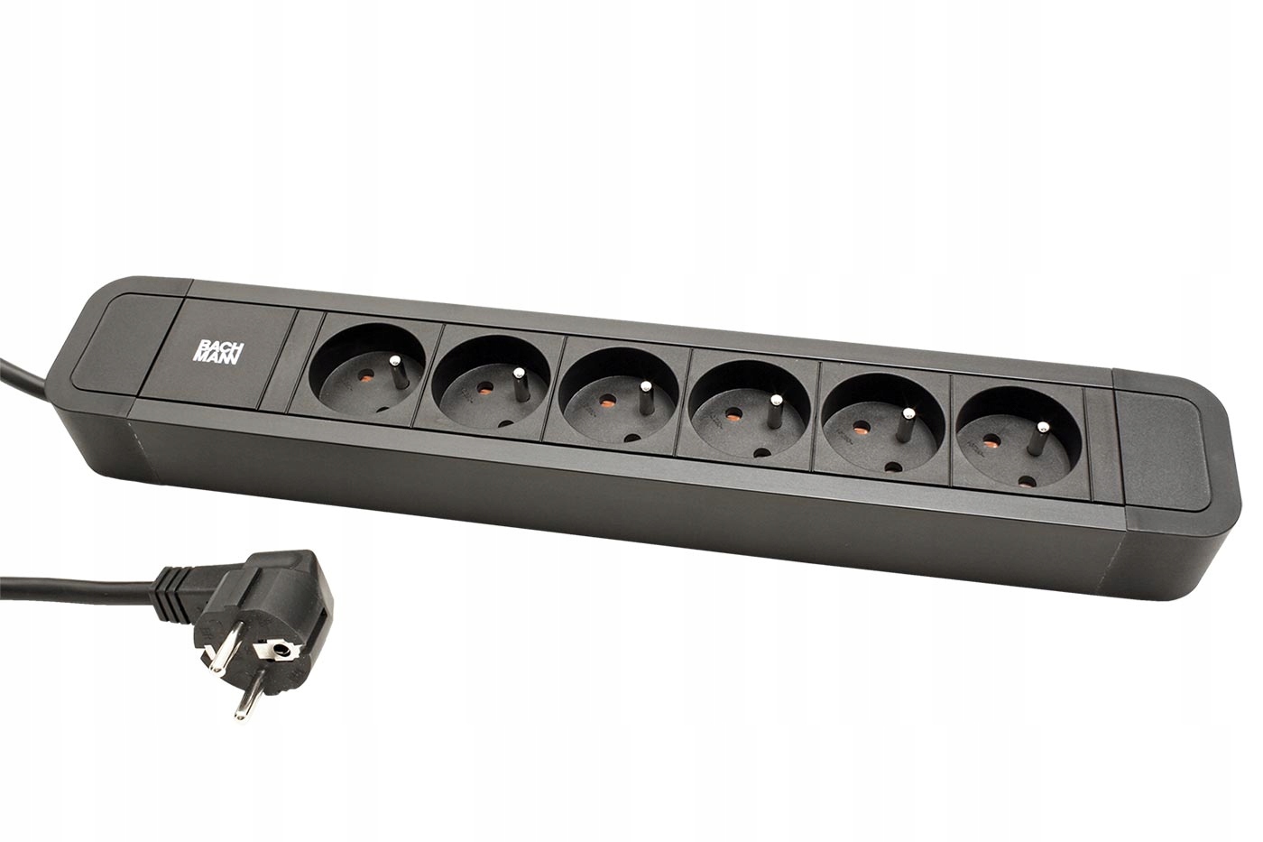 Bachmann Vícenásobná zásuvka Primo 2,230V/16A, 6x zásuvka Cz, 2m, černá