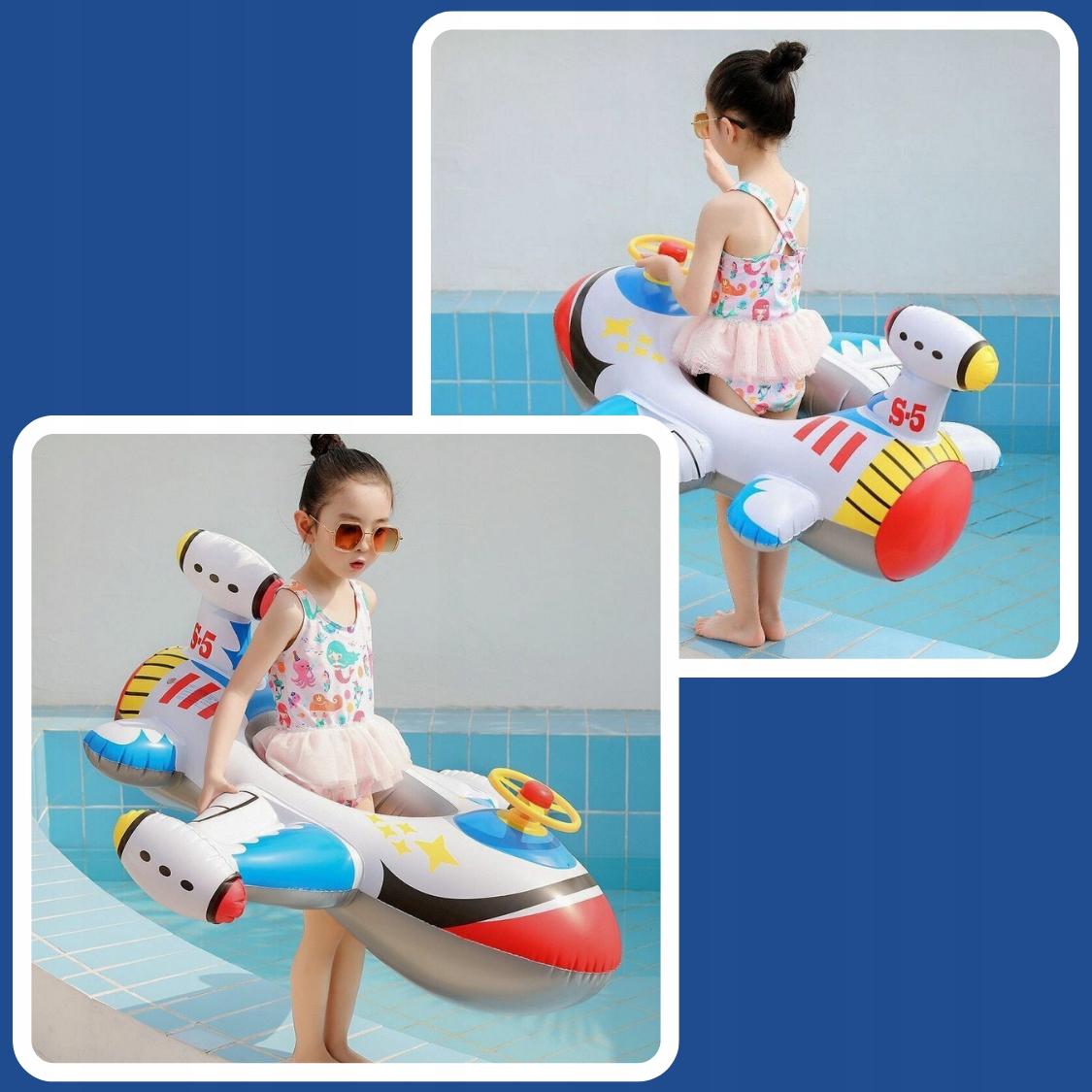 НАДУВНИЙ ДІТЯЧИЙ МАТРАС PONTOO ЛІТАК БІЛЯ ВОДИ БІЛЯ БАСЕЙНУ LIFEBUY Бренд інший бренд