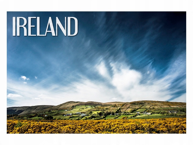 

Irlandia Tourmakeady Wioska Magnes na lodówkę