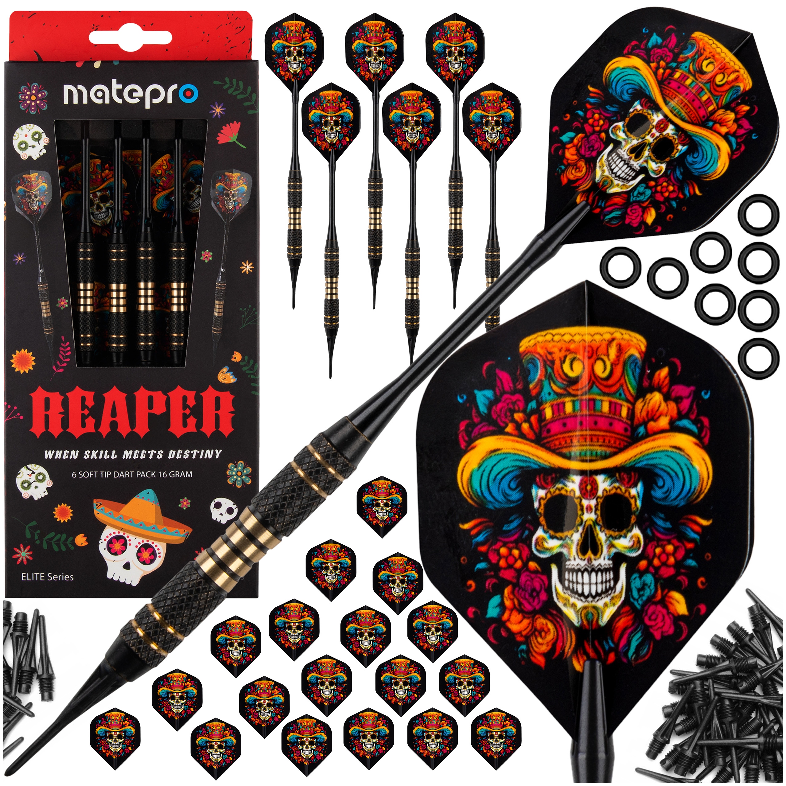 Rzutki Lotki Dart Matepro Reaper soft tips do tarczy elektronicznej i sizal