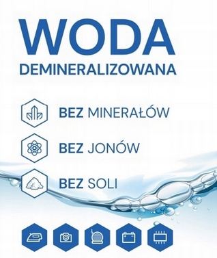 Woda destylowana demineralizowana 200 Litrów Czystość PREMIUM Beczka Numer katalogowy producenta Woda 200L
