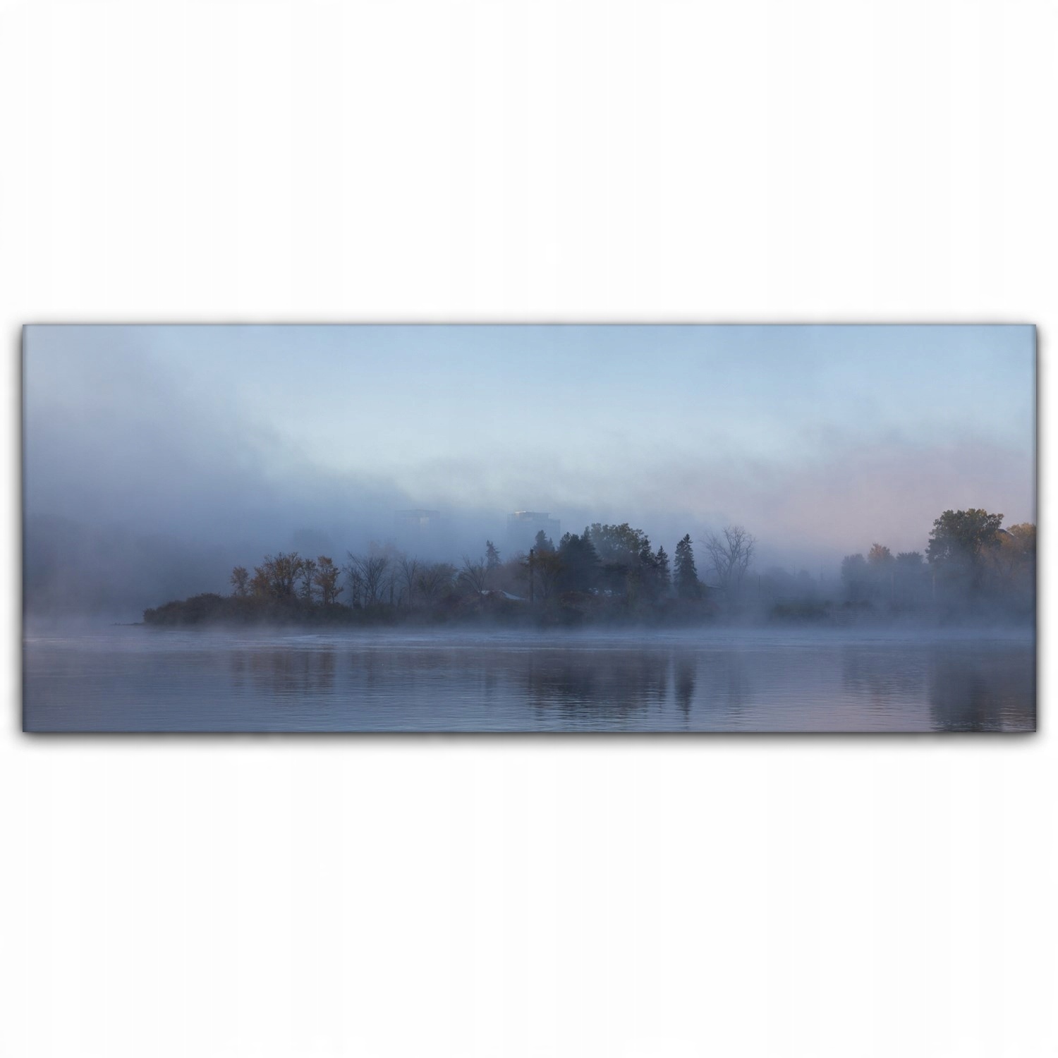 

Canvas płótno do sypialni 125x50 Mgła Ottawa Rzeka