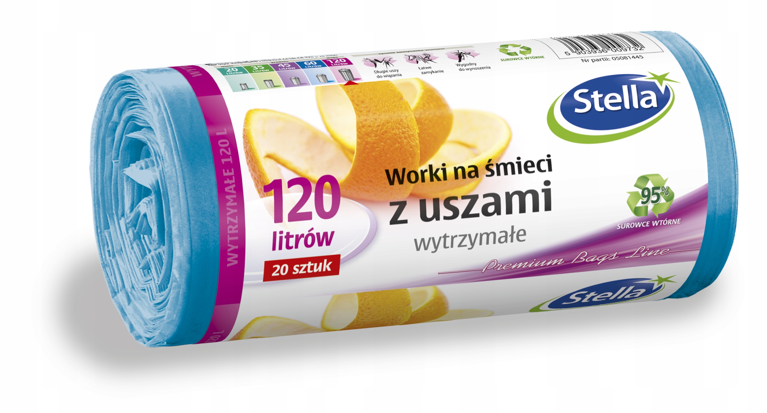 

Worki 120L Na Śmieci Wytrzymałe Ekologiczne Stella