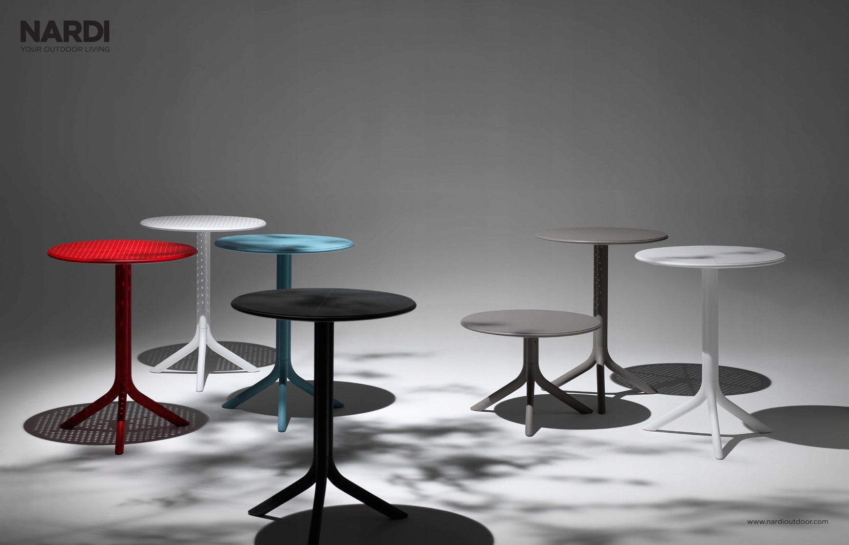 Stolik Nardi STEP - kolor rosso/czerwony Kod producenta 40056.07.000