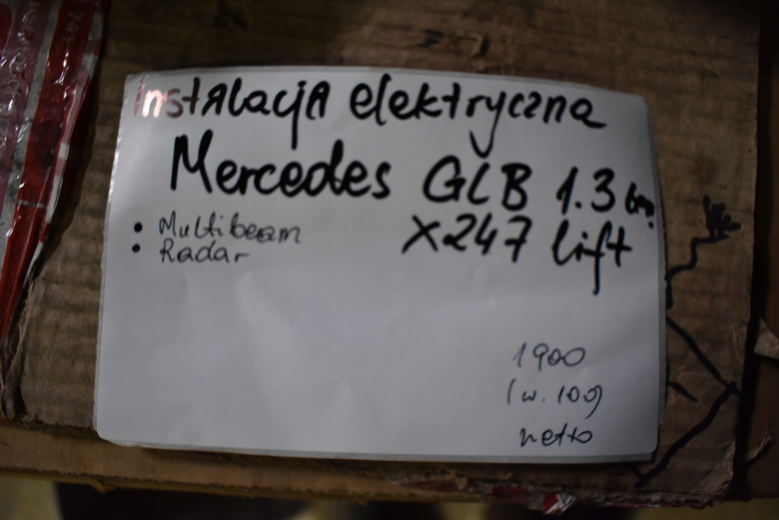 CÂBLAGE ÉLECTRIQUE MERCEDES GLB X247 LIFT 1.3 ESSENCE 1