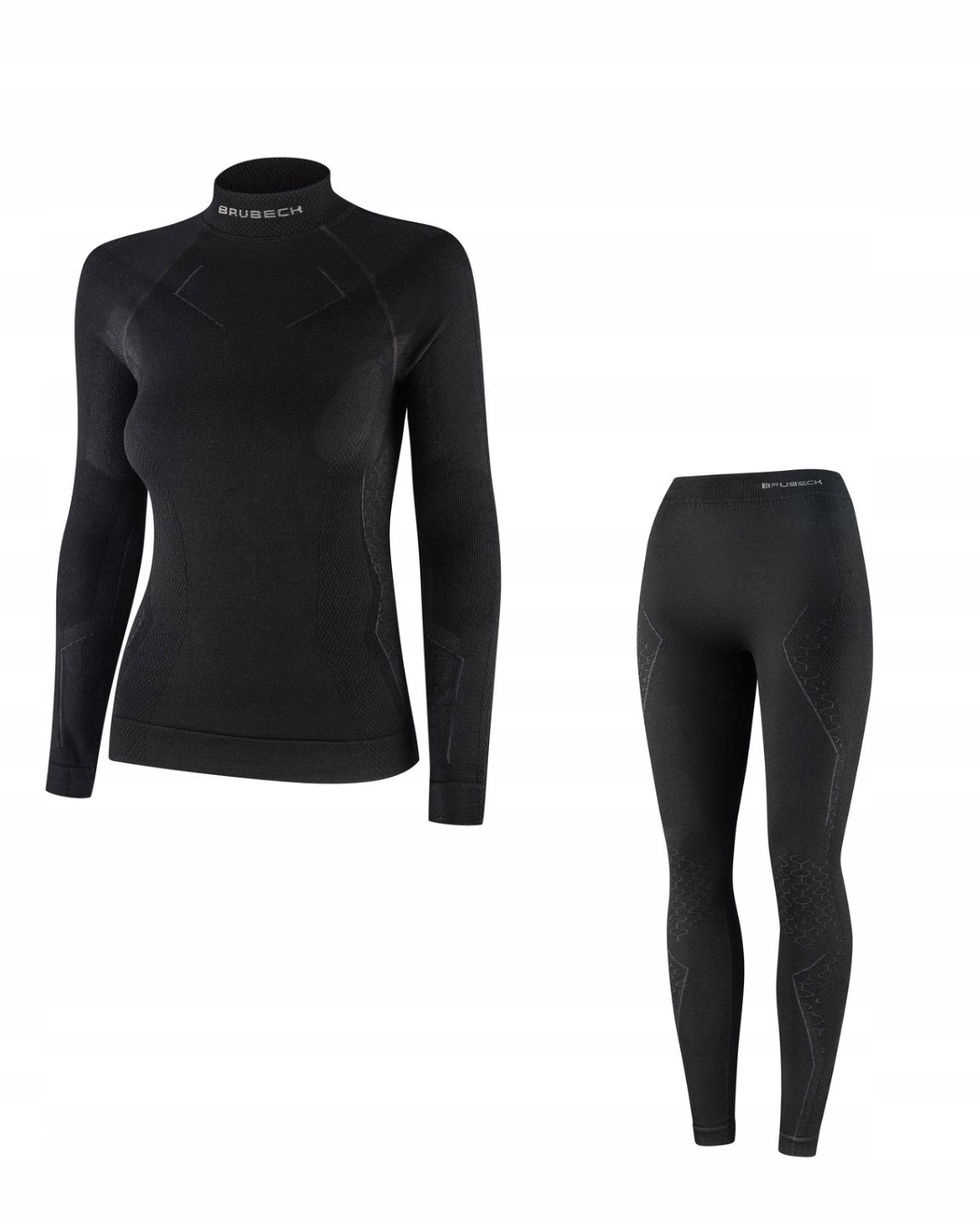 Brubeck Komplet Termoaktywny Bluza Spodnie Extreme Merino Damski Czarny L
