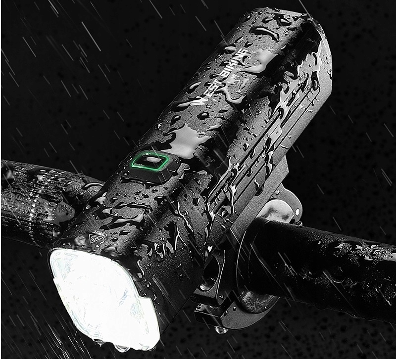 Lampka Rowerowa Przednia 1000lm Mocna Czarna Marka Artnico