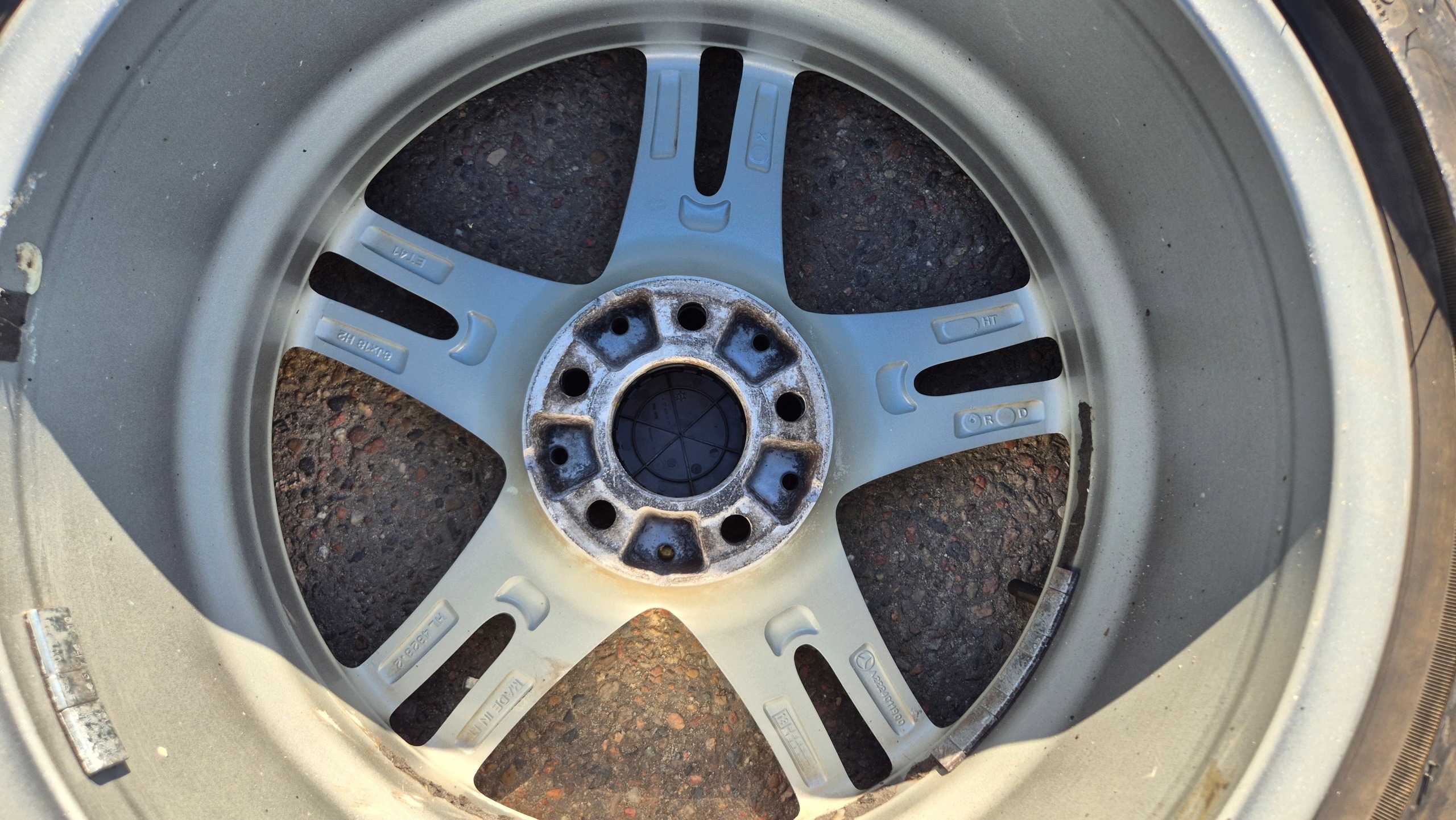 discs aluminium 18" 5X112 8J ET41 KOMPLET MERCEDES W222