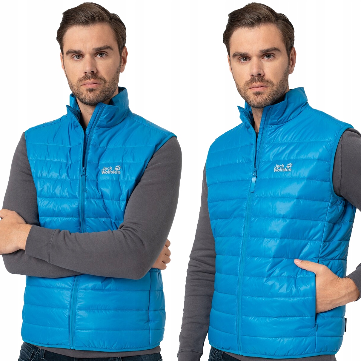 Kamizelka męska puchowa ciepła bezrękawnik Jack Wolfskin w góry r. M