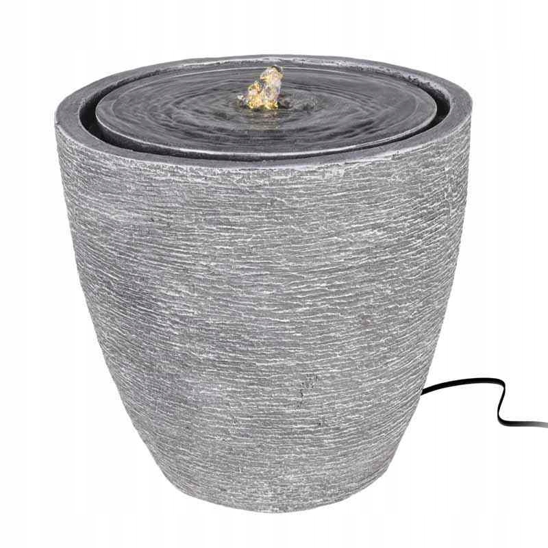 Fontána izbová s Led osvetlením 35 cm Modern šedá