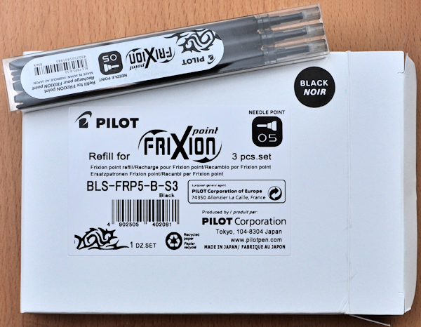 Wkłady wymazywalne do Frixion-Point 0.5mm czar. 3s