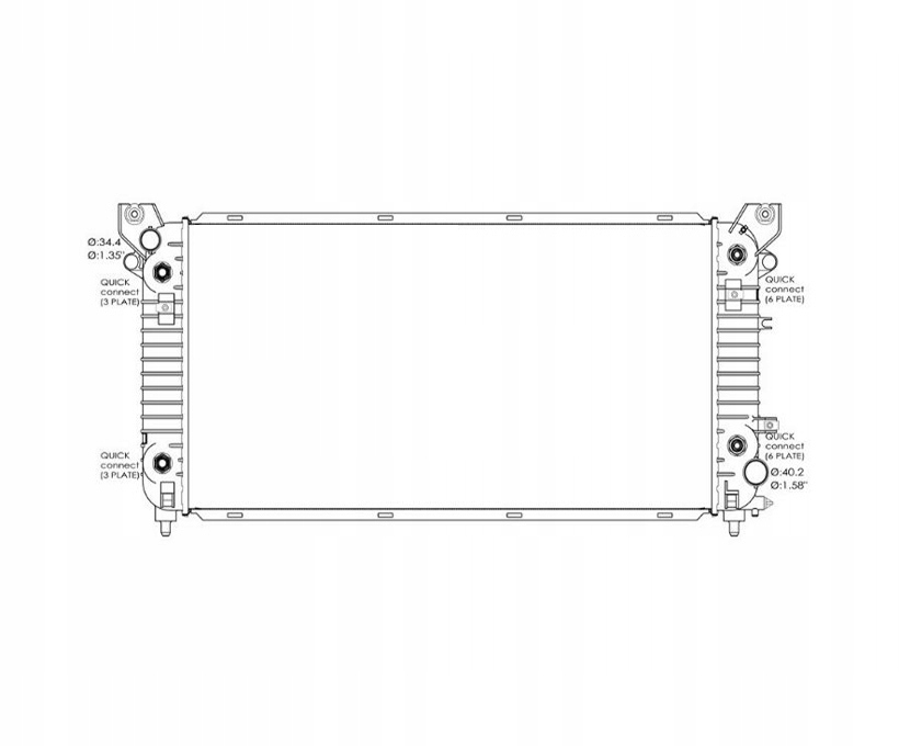 CHŁODNICA CADILLAC ESCALADE 15- 23126402