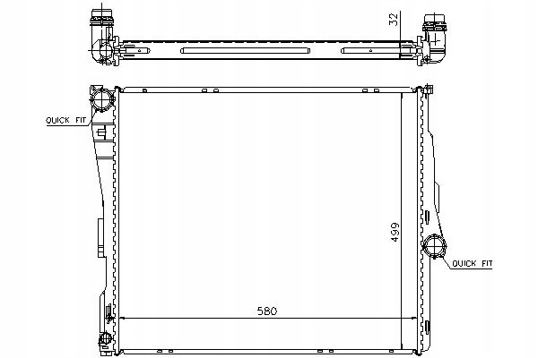 Nissens Chladič Motoru (automatický, Z Element Asistent řidiče #28