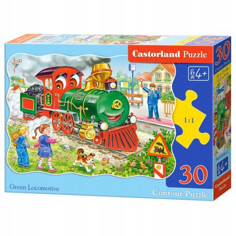 

Puzzle lokomotywa pociąg dla 4 latka 4+