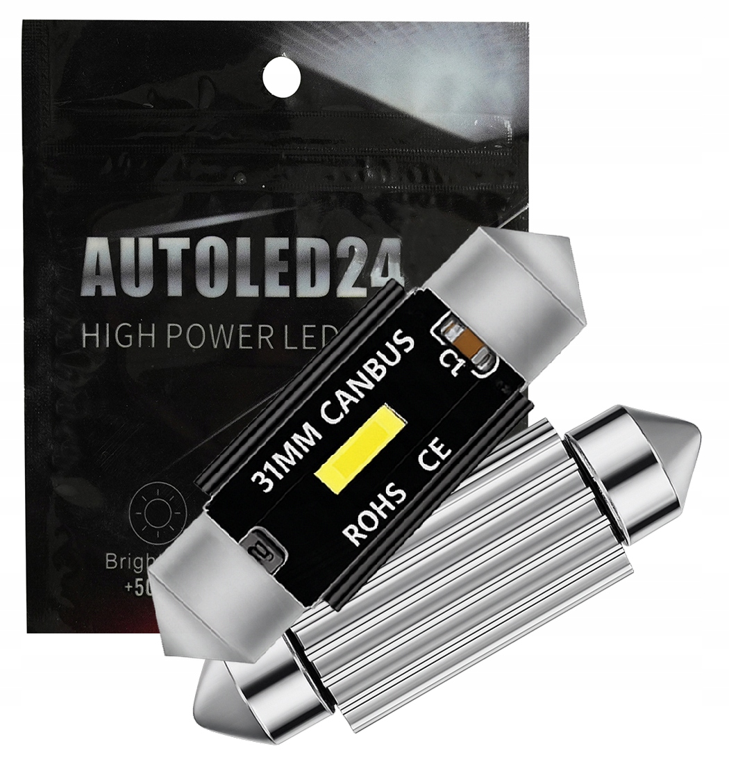 Żarówka Power Led 24V Rurka 31mm Black Tir Canbus Retrify Automotive
