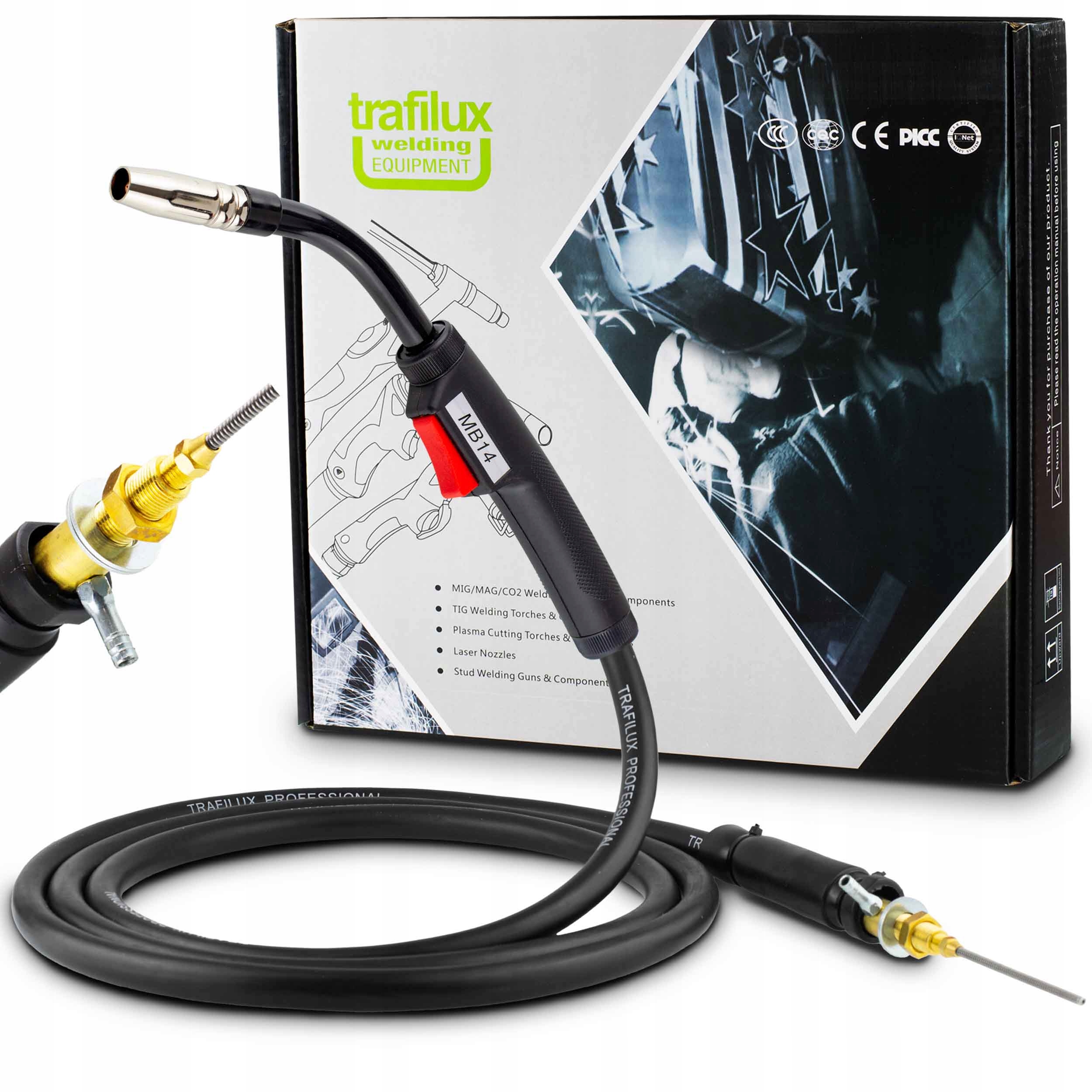 Svařovací Držák Mig Mag Bester Einhell Ideal 3 metry MB14 Pevný ventil